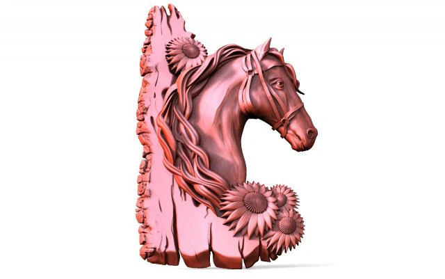 Horse CNC 3D Print Model .c4d .max .obj .3ds .fbx .stl .blend 