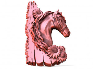 Horse CNC 3Dプリントモデル