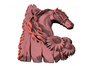 Horse CNC 3D Print Model