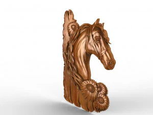 Horse CNC 3D Print Model