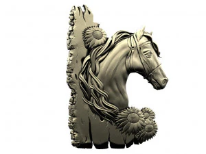 Horse CNC 3D Print Model