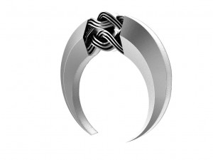 Celtic moon pendant 3D Принт Модель