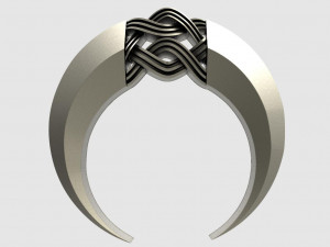 Celtic moon pendant 3D Принт Модель