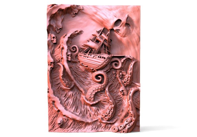 Ghost ship CNC 3D Print Model .c4d .max .obj .3ds .fbx .stl .blend 