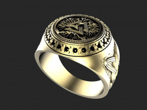 Valknut ring 3D 프린트 모델