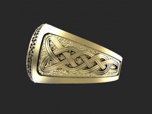 Valknut ring 3D 프린트 모델