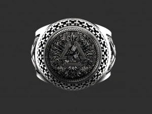 Valknut ring 3D Print Model