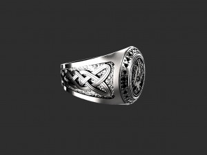 Valknut ring 3D 프린트 모델