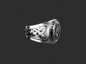 Valknut ring 3D Print Model