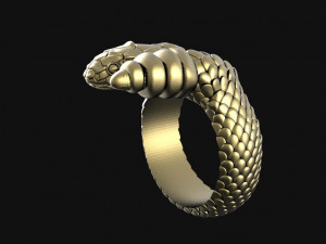 Snake ring 3D Baskı Modeli