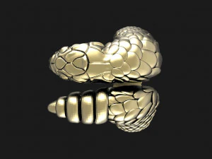 Snake ring 3D Print Model