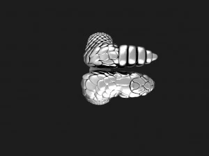 Snake ring 3D Print Model