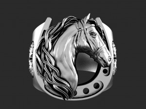 Horse ring 3D-printmodel