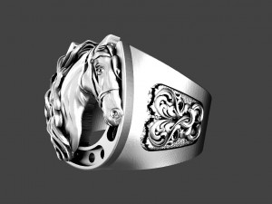 Horse ring 3D-printmodel