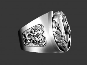 Horse ring 3D-printmodel