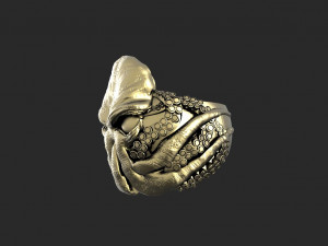 Cthulhu ring Model Cetak 3D