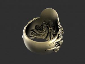 Cthulhu ring Model Cetak 3D