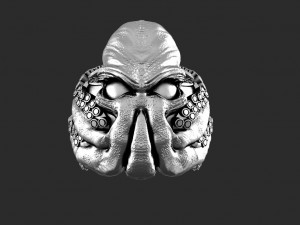 Cthulhu ring Model Cetak 3D