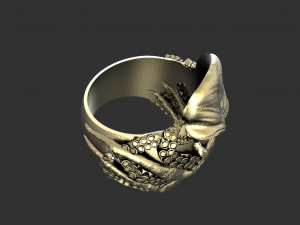 Cthulhu ring Model Cetak 3D