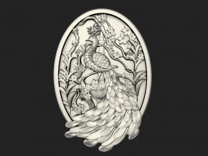 Peacock CNC 3D प्रिंट मॉडल