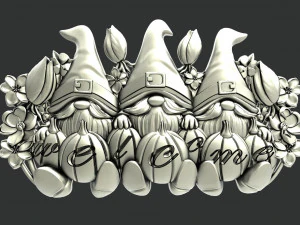 Гноми привітальний знак 3D Принт Модель