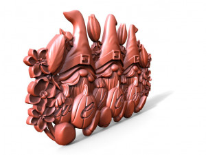 Gnomes welcome sign Model do druku 3D