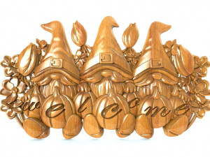 Gnomes welcome sign Model do druku 3D