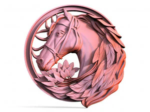 Horse CNC 3D Print Model