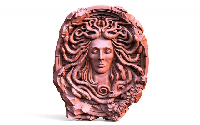 Medusa CNC 3D Print Model .c4d .max .obj .3ds .fbx .stl .blend 