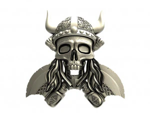 Viking skull pendant 3D Print Model