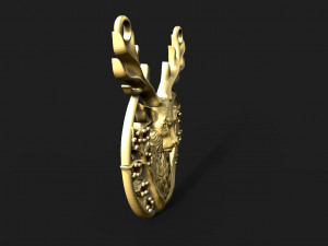 Deer pendant 3D Print Model