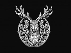 Deer pendant 3D Print Model