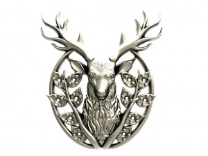 Deer pendant 3D Print Model