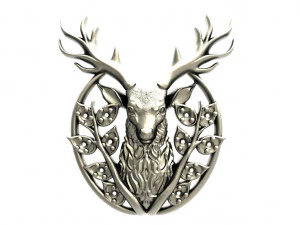 Deer pendant 3D Print Model