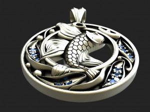 Fish pendant 3D प्रिंट मॉडल