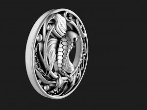 Fish pendant 3D Print Model