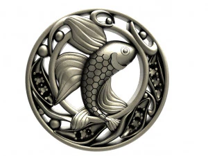Fish pendant 3D Print Model