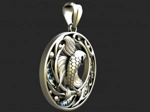 Fish pendant 3D Print Model