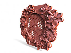 Bee honeycomb wall clock 3D Print Model