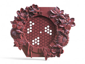 Bee honeycomb wall clock 3D-Druckmodell