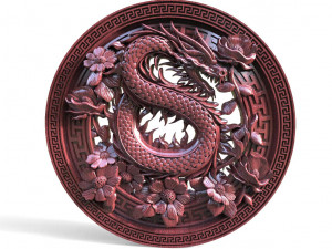 Chinese dragon CNC 3D Print Model