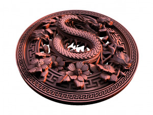 Chinese dragon CNC 3D Print Model