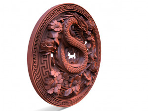 Chinese dragon CNC 3D Print Model