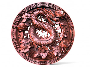 Chinese dragon CNC 3D Print Model