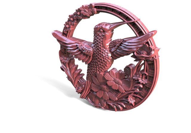 Hummingbird CNC 3D 打印模型 .c4d .max .obj .3ds .fbx .stl .blend 