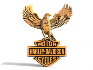EagleHarley-Davidson CNC 3D Принт Модель