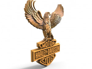 EagleHarley-Davidson CNC 3D Принт Модель