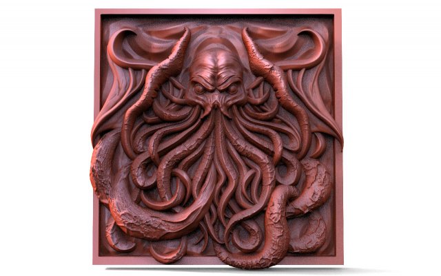 Cthulhu CNC 3D 프린트 모델 .c4d .max .obj .3ds .fbx .stl .blend