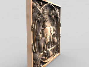 Elephants CNC 3D Print Model