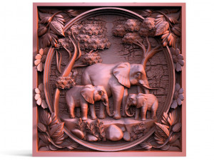 Elephants CNC Modello di stampa 3D